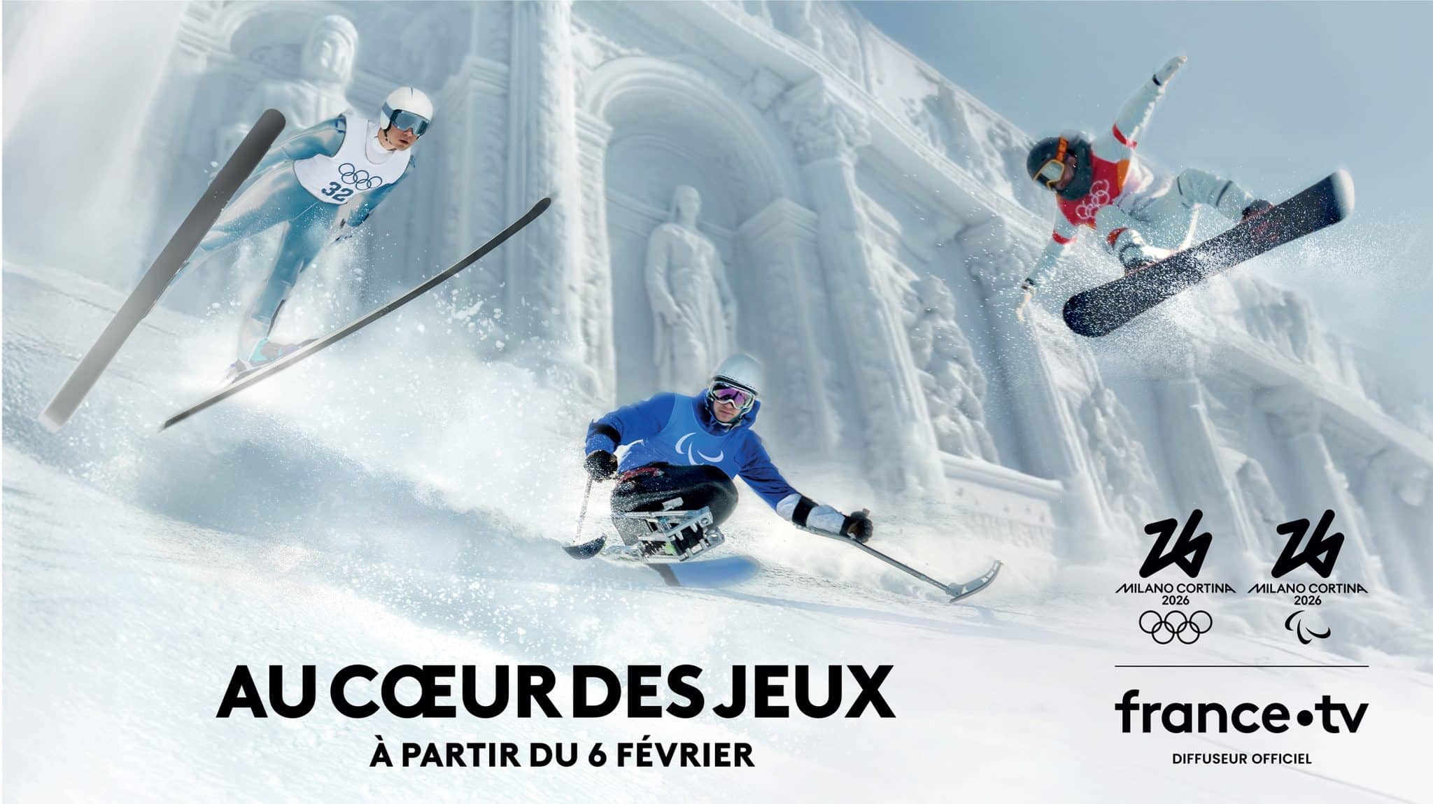 Les Jeux Olympiques d’hiver de Milan-Cortina 2026 diffusé en UHD natif sur France 2 UHD